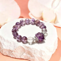 purple crystal bracelet gift for her