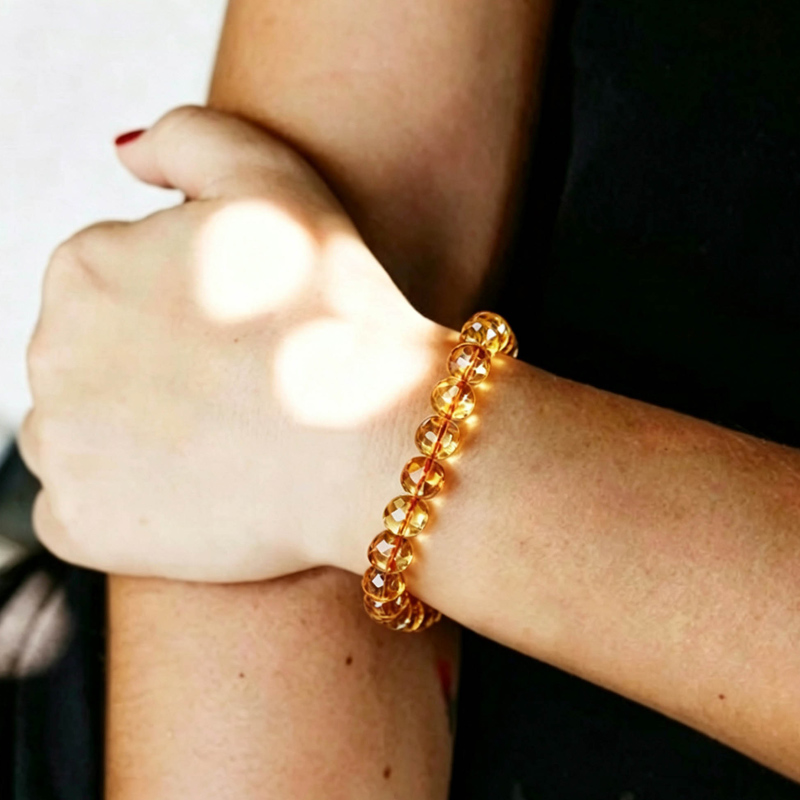 citrine main2 citrine bracelet on wrist