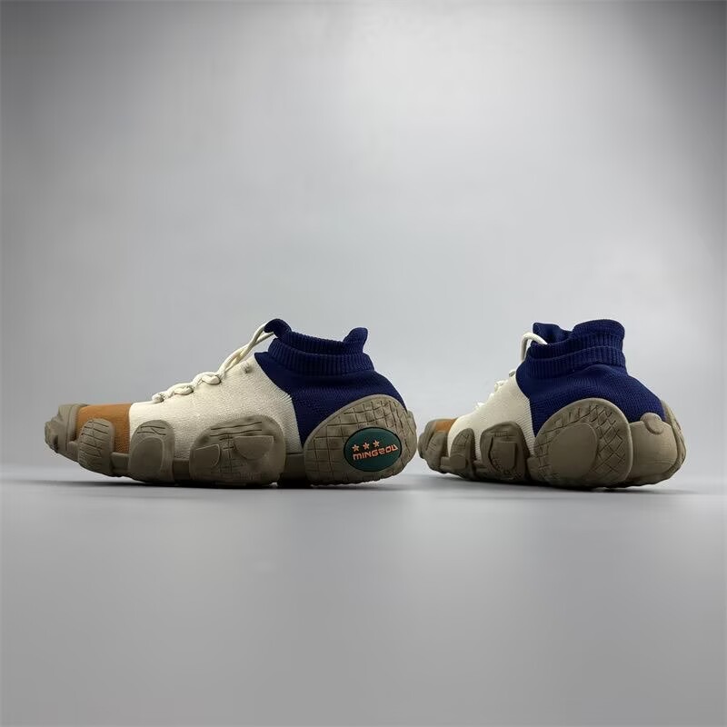 Men's Knit Sock Sneakers Breathable Non-Slip Hiking Shoes - 图片 4