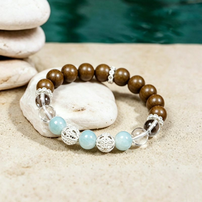 blue lace agate flat 03 natural blue lace agate bracelet open flat view for tranquility