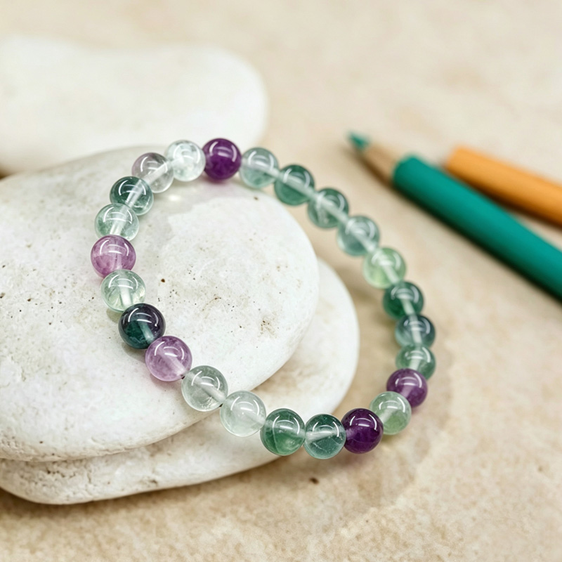 crystal sleep bracelet angle natural crystal sleep bracelet angled view for calming nerves