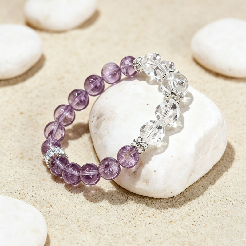 focus stress bracelet angle crystal focus bracelet angled view for stress release