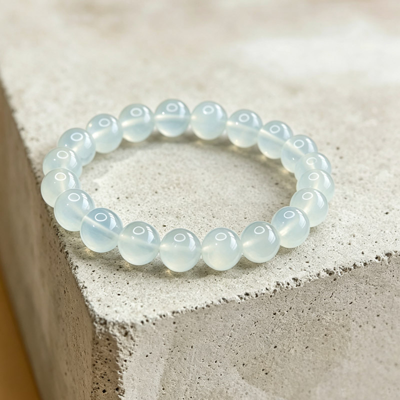 moonstone bracelet flat 01 moonstone bracelet flat lay top view natural stones