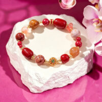 red and yellow crystal bracelet for energy and vitality