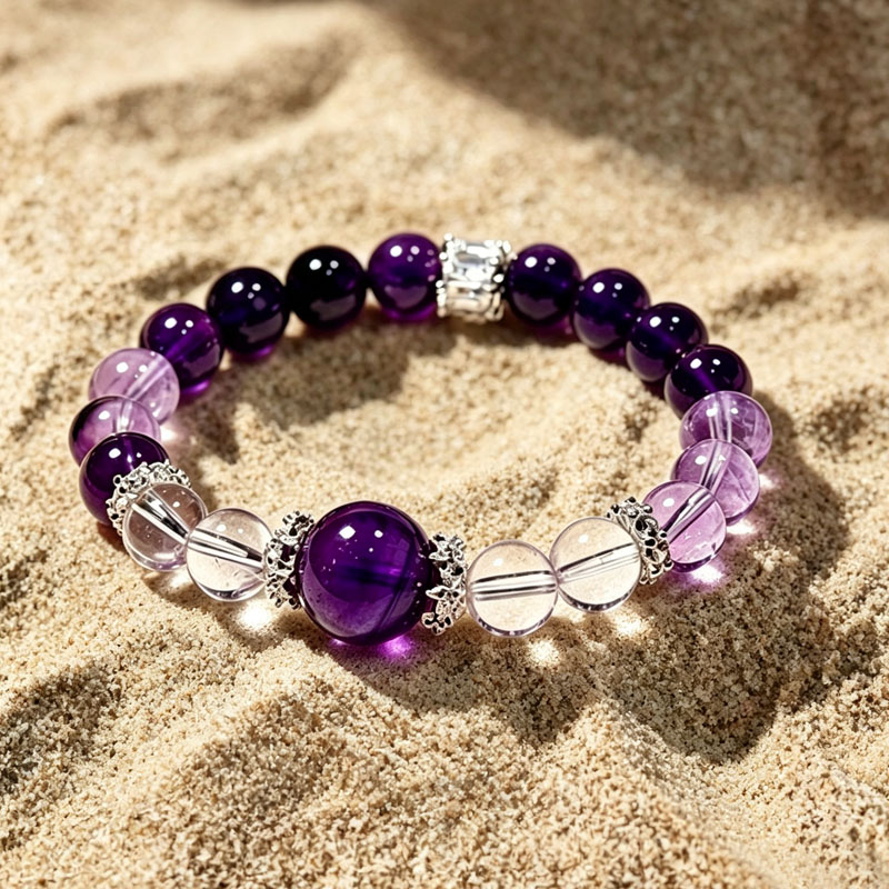 release pressure bracelet flat 02 natural calming bracelet side flat lay for emotional peace